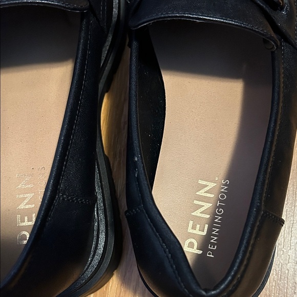 Penningtons Black Chain Detail Loafers - Picture 2 of 8